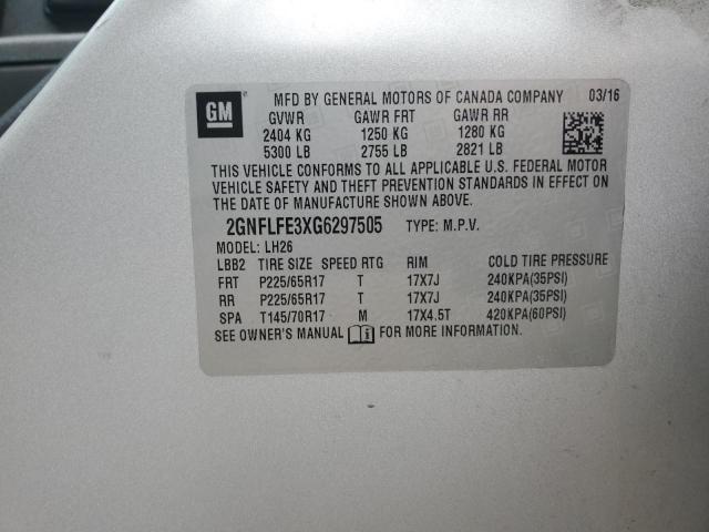 2016 CHEVROLET EQUINOX LT - 2GNFLFE3XG6297505