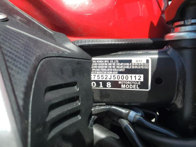 2018 HONDA CB650 FA MLHRC7552J5000112