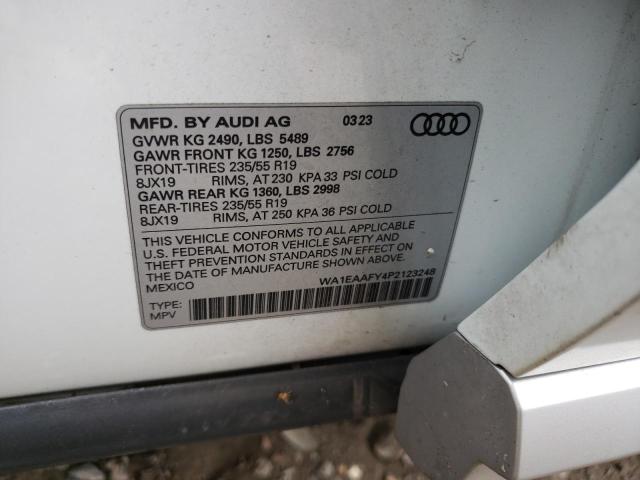 VIN WA1EAAFY4P2123248 2023 Audi Q5, Premium Plus 45 no.14