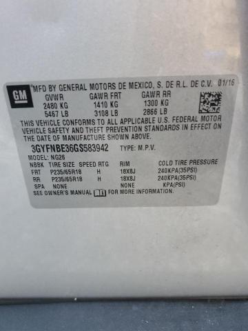 2016 CADILLAC SRX LUXURY - 3GYFNBE36GS583942
