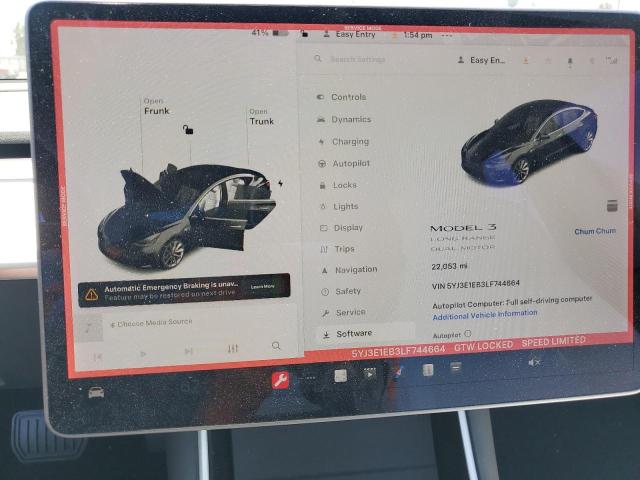 2020 TESLA MODEL 3 - 5YJ3E1EB3LF744664
