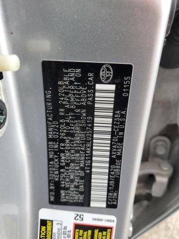 4T1G11AK8LU357419 2020 TOYOTA CAMRY - Image 12