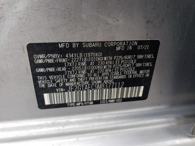 2021 SUBARU CROSSTREK - JF2GTAEC9M8377112