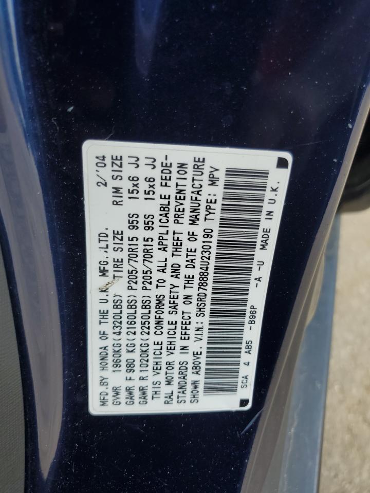 SHSRD78884U230190 2004 Honda Cr-V Ex