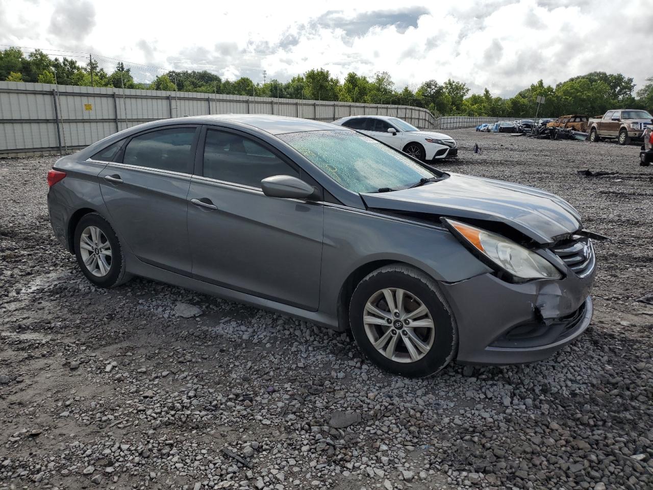 Lot #2921191501 2014 HYUNDAI SONATA GLS