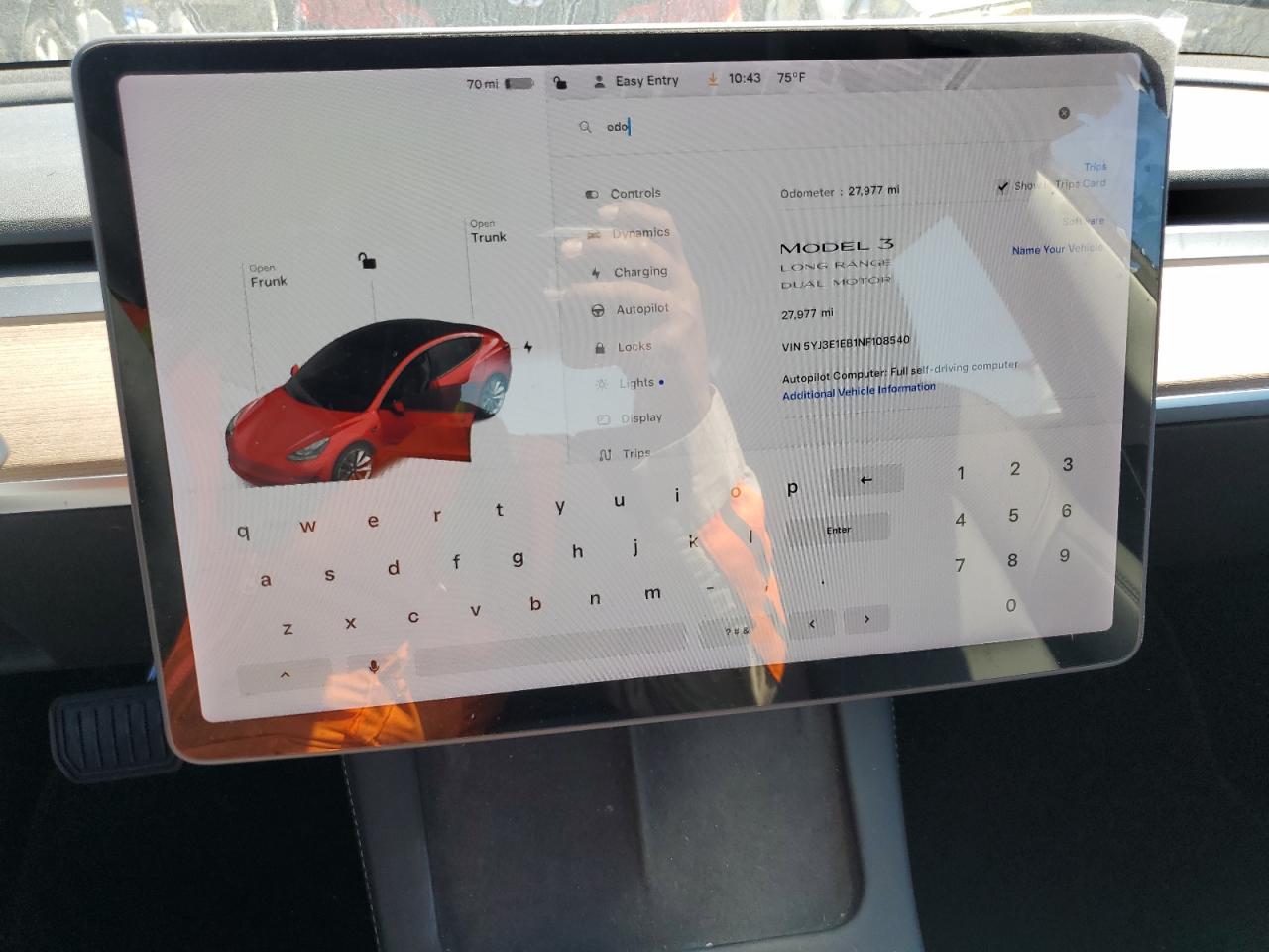 5YJ3E1EB1NF108540 2022 Tesla Model 3