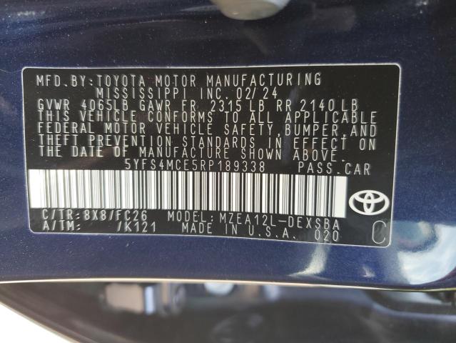 5YFS4MCE5RP189338 2024 TOYOTA COROLLA - Image 12