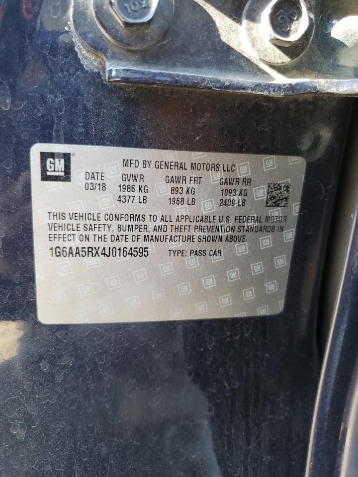 1G6AA5RX4J0164595 2018 Cadillac Ats