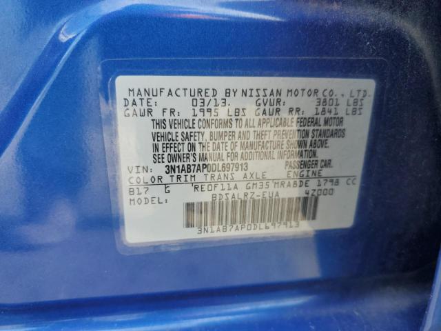 2013 NISSAN SENTRA S - 3N1AB7AP0DL697913