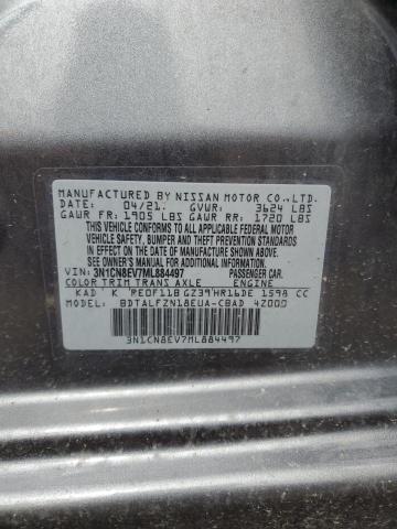 2021 NISSAN VERSA SV 3N1CN8EV7ML884497  64417734