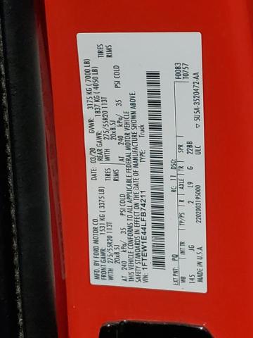 2020 FORD F150 SUPER - 1FTEW1E44LFB74211