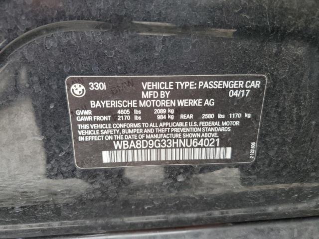 2017 BMW 330 Xi VIN: WBA8D9G33HNU64021 Lot: 60741324