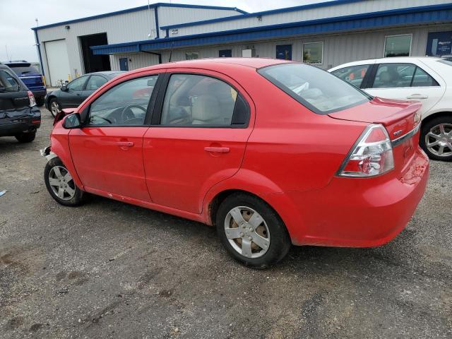 CHEVROLET AVEO LS 2010 red  gas KL1TD5DEXAB119711 photo #3