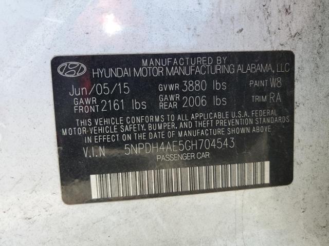 5NPDH4AE5GH704543 2016 HYUNDAI ELANTRA - Image 12