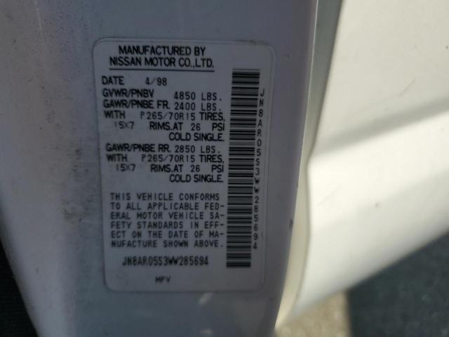 1998 Nissan Pathfinder Xe VIN: JN8AR05S3WW285694 Lot: 62295274