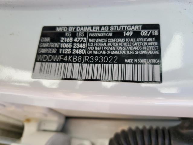 2018 Mercedes-Benz C 300 4Matic VIN: WDDWF4KB8JR393022 Lot: 60979754