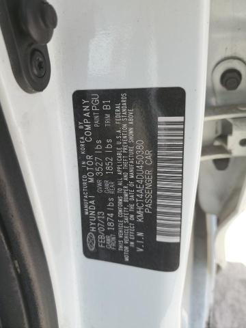 2013 Hyundai Accent Gls VIN: KMHCT4AE4DU450380 Lot: 61894124