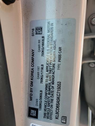 2019 CHEVROLET SPARK 1LT - KL8CD6SA5KC715053