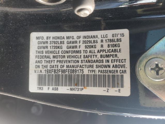 2015 HONDA CIVIC EXL - 19XFB2F98FE089175