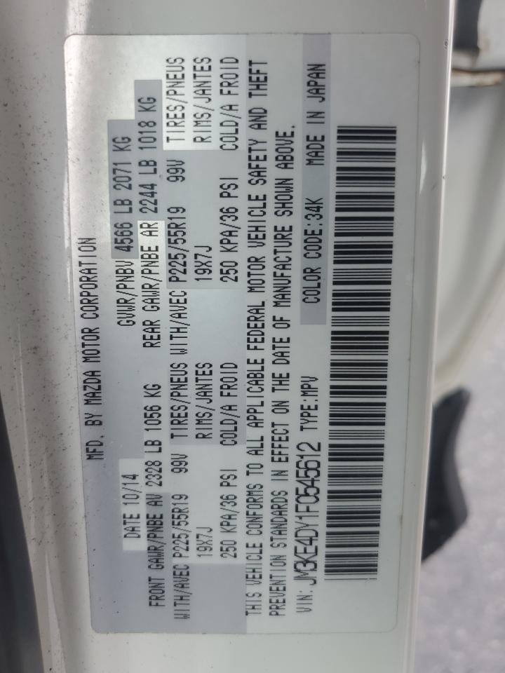 JM3KE4DY1F0545612 2015 Mazda Cx-5 Gt