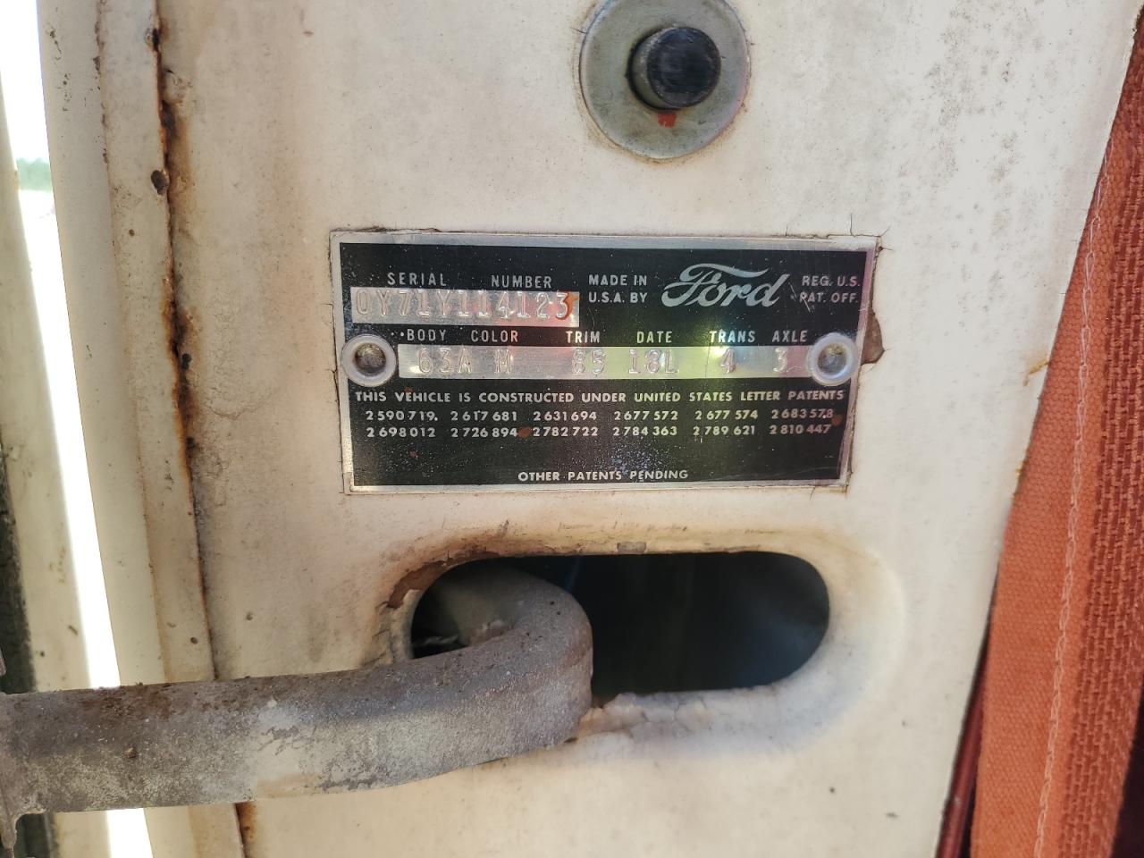 0Y71Y114123 1960 Ford Thunderbir