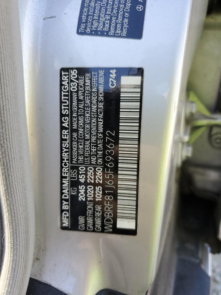 WDBRF81J65F693672 2005 Mercedes-Benz C 240 4Matic