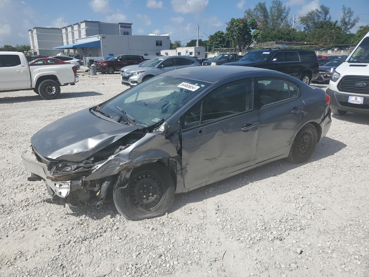 Lot #2712672609 2012 HONDA CIVIC LX