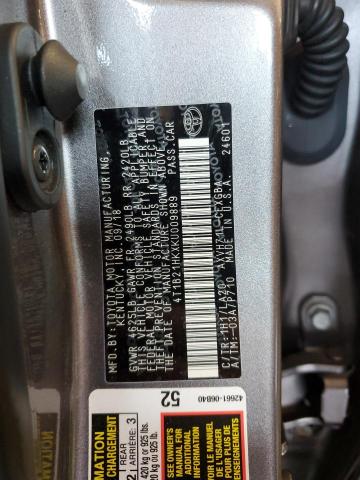 2019 TOYOTA CAMRY HYBR - 4T1B21HKXKU009889