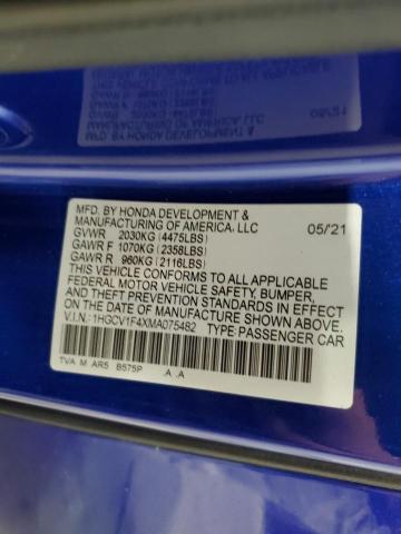 2021 HONDA ACCORD SPO - 1HGCV1F4XMA075482