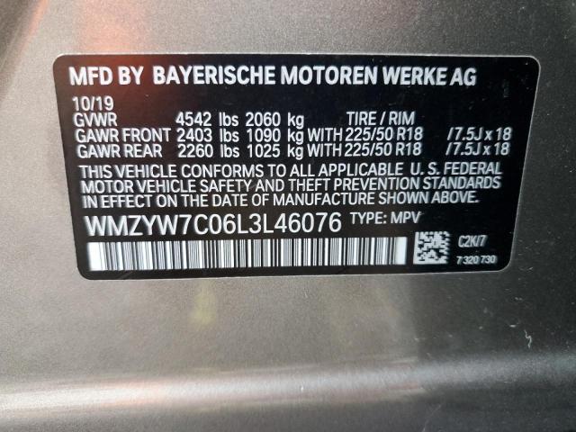 2020 Mini Cooper S Countryman VIN: WMZYW7C06L3L46076 Lot: 61110474