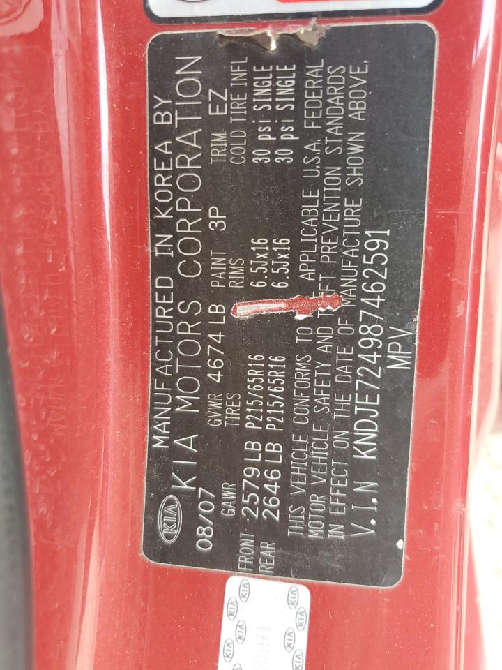 KNDJE724987462591 2008 Kia Sportage Lx