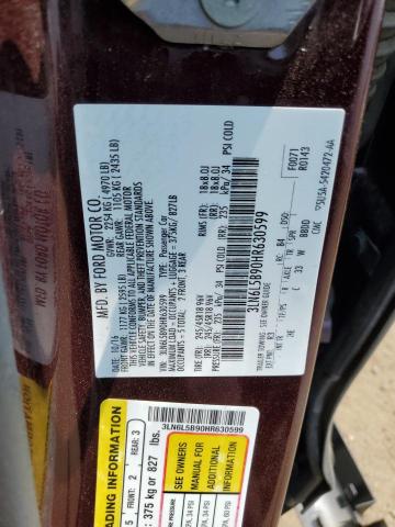 2017 LINCOLN MKZ PREMIE - 3LN6L5B90HR630599