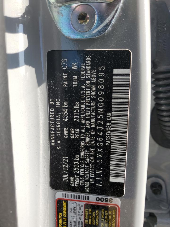 5XXG64J25NG098095 2022 Kia K5 Gt Line