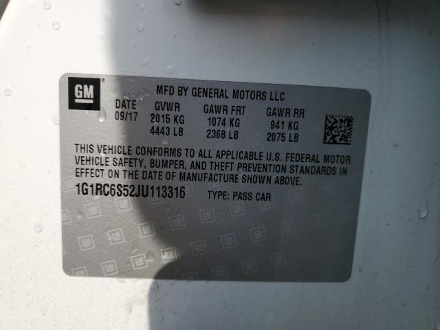 VIN 1G1RC6S52JU113316 2018 Chevrolet Volt, LT no.12