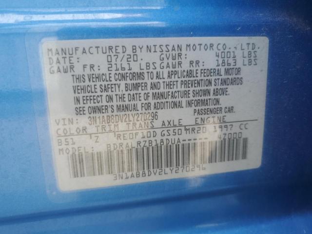 2020 NISSAN SENTRA SR - 3N1AB8DV2LY270296