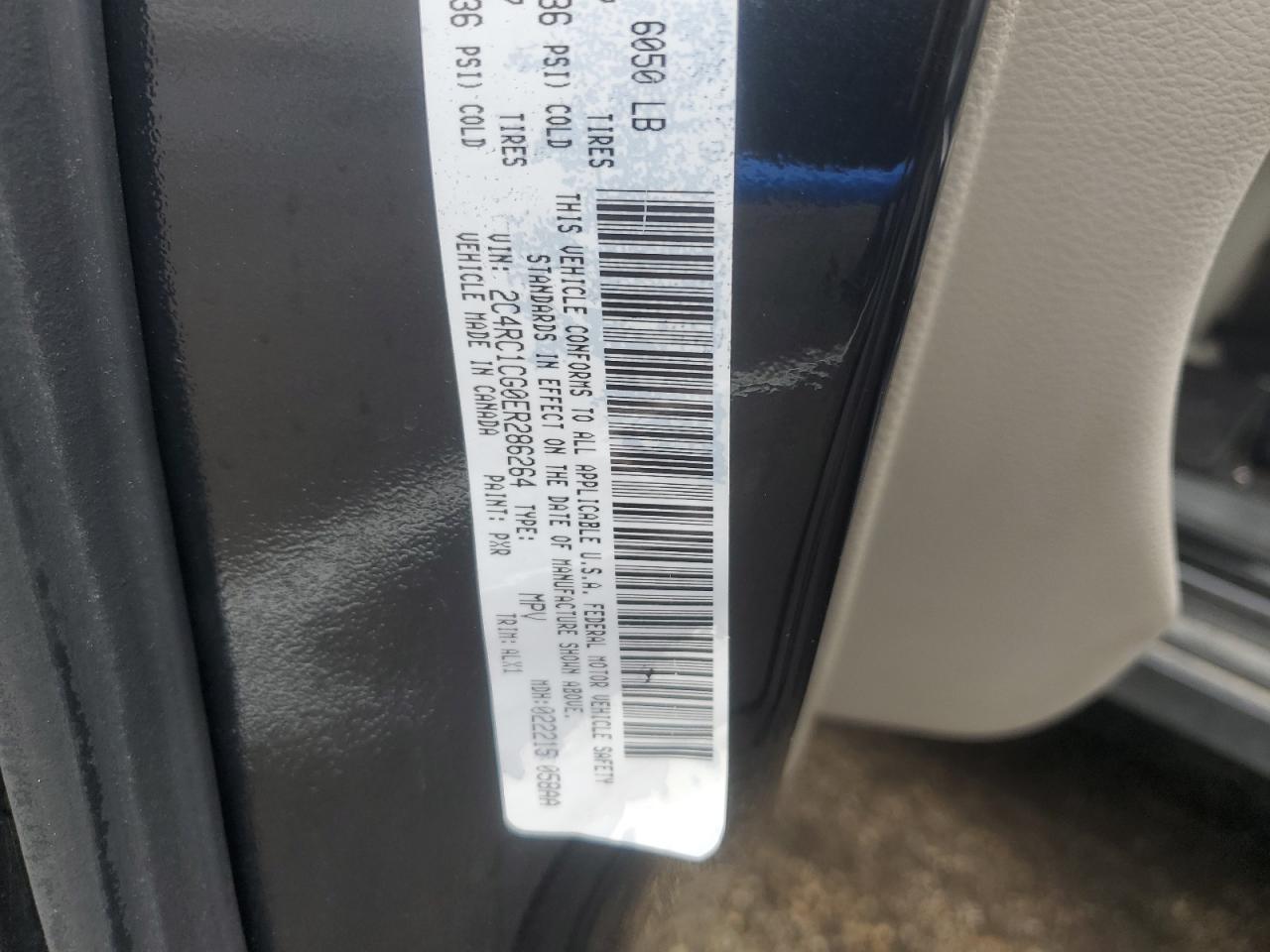 2C4RC1CG0ER286264 2014 Chrysler Town & Country Touring L