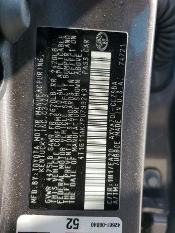 2023 TOYOTA CAMRY SE N - 4T1G11AK7PU799243