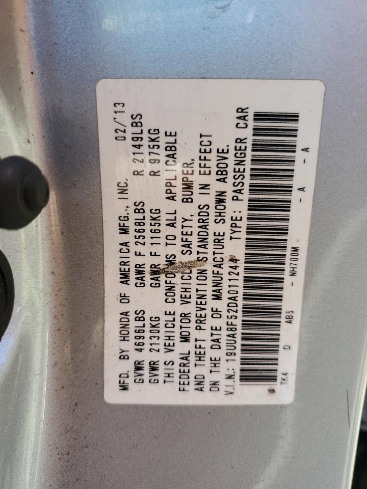 19UUA8F52DA011244 2013 Acura Tl Tech