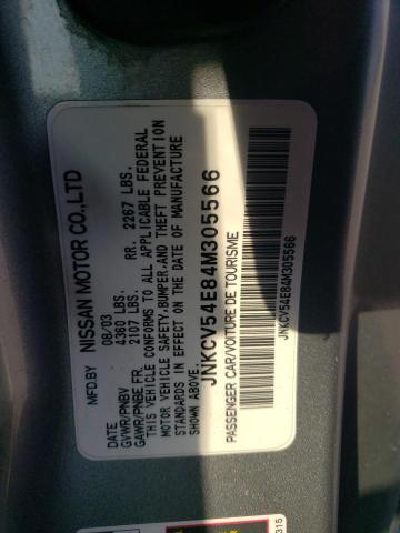 2004 Infiniti G35 VIN: JNKCV54E84M305566 Lot: 61931114