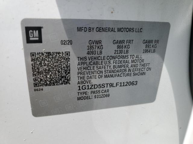 2020 CHEVROLET MALIBU - 1G1ZD5ST9LF112063