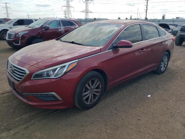 HYUNDAI SONATA SE 2015 red  gas 5NPE24AF3FH033340 photo #1