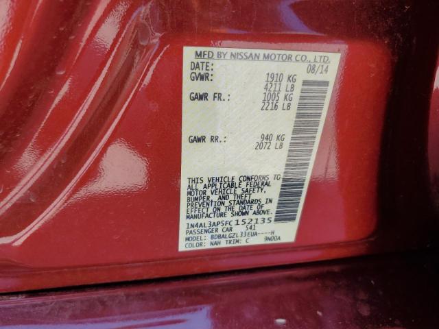 2015 NISSAN ALTIMA 2.5 - 1N4AL3AP5FC152135