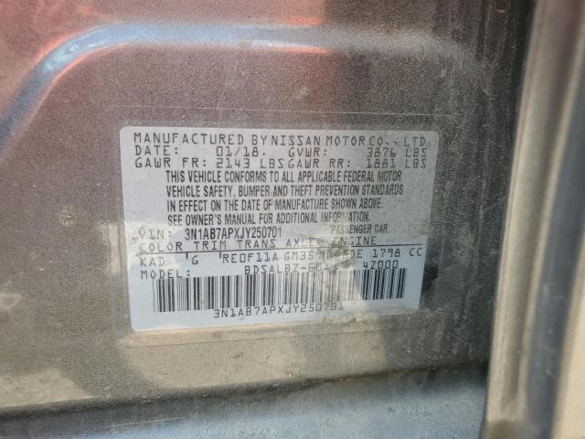 2018 NISSAN SENTRA S - 3N1AB7APXJY250701