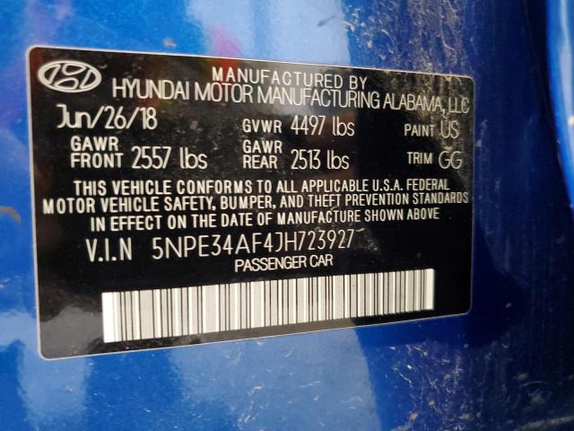 2018 Hyundai Sonata Sport VIN: 5NPE34AF4JH723927 Lot: 62307124