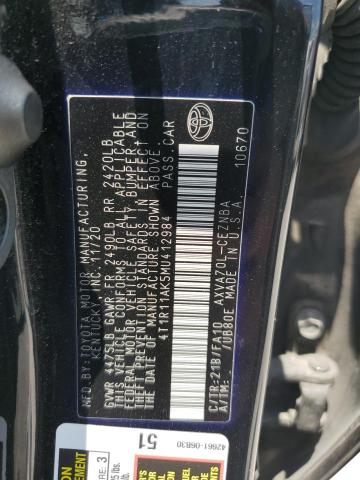 VIN 4T1R11AK5MU412984 2021 Toyota Camry, LE no.13