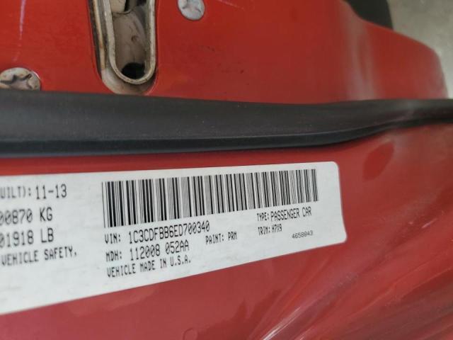 2014 Dodge Dart Sxt VIN: 1C3CDFBB6ED700340 Lot: 60392664