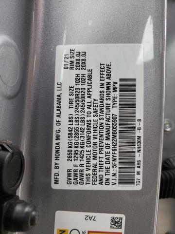 5FNYF6H22MB055907 Honda Pilot SE 13