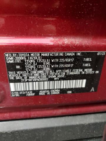 2T3P1RFV8PW389902 2023 TOYOTA RAV 4 - Image 13