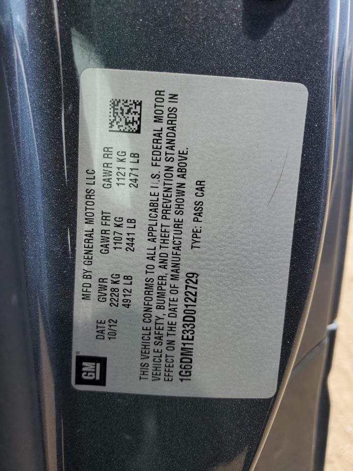 1G6DM1E33D0122729 2013 Cadillac Cts Performance Collection