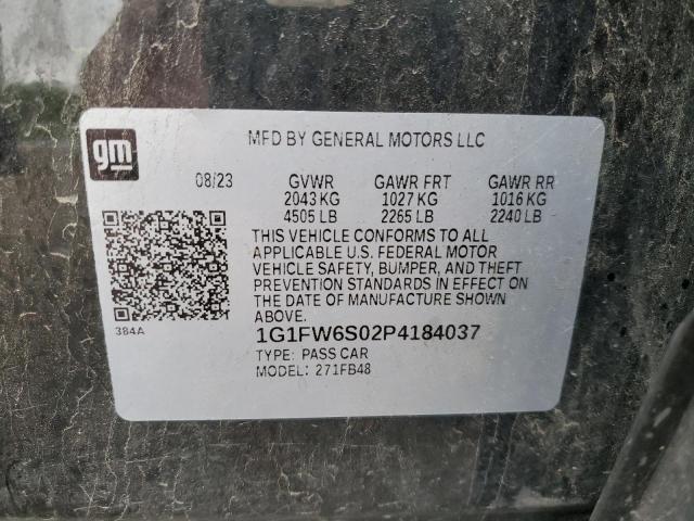 2023 Chevrolet Bolt Ev 1Lt VIN: 1G1FW6S02P4184037 Lot: 62699244